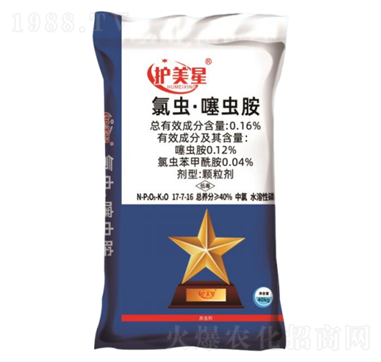 高含量氯蟲藥肥17-7-16-護美星-科尖生物